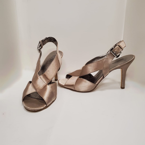 Silk Bronze Michael Kors Heels - Picture 2 of 3
